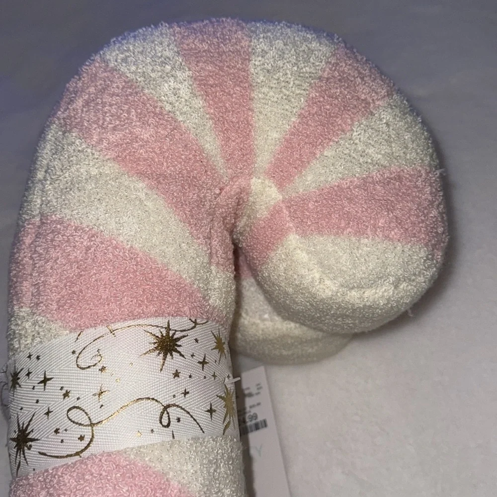 Cynthia Rowley PINK & WHITE Candy Cane Pillows